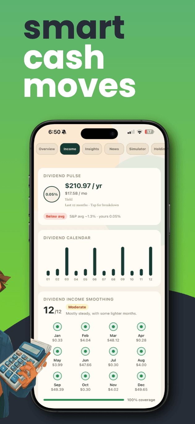 Dividend calendar and income smoothing